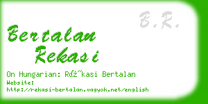 bertalan rekasi business card